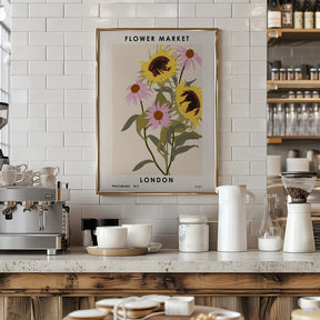 Flower Market. London Poster