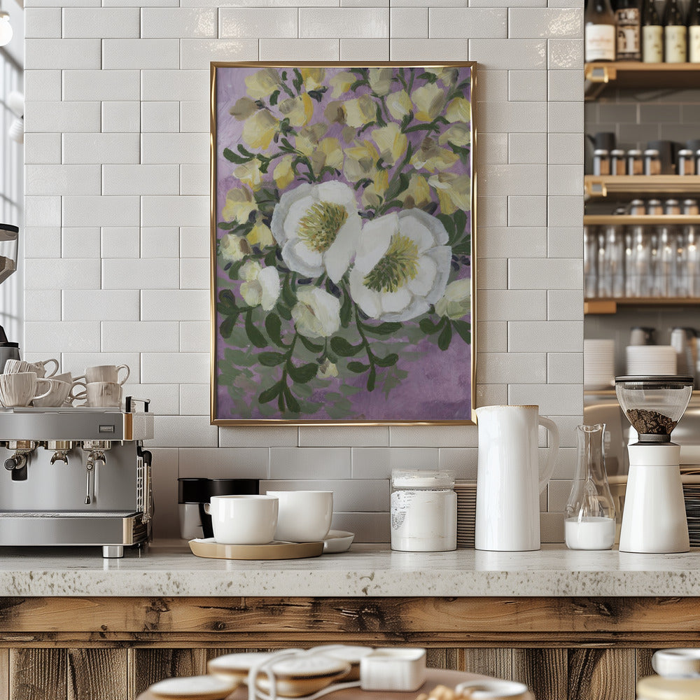 Raelynna painterly florals Poster