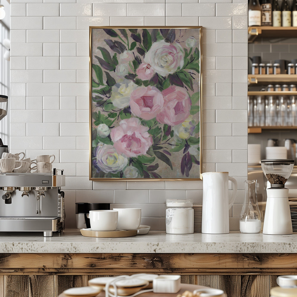 Zoye painterly bouquet Poster