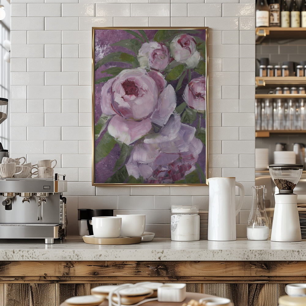 Rylee painterly roses Poster