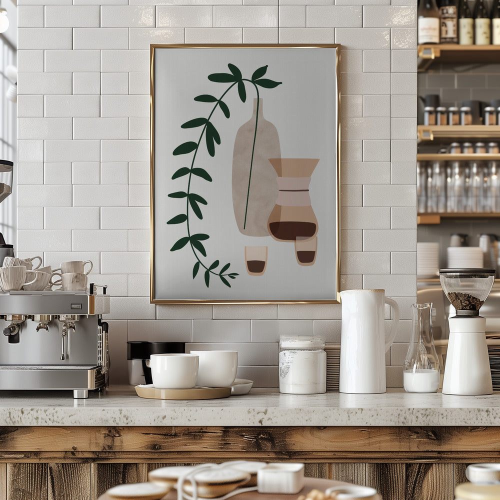 Boho coffee for two Poster