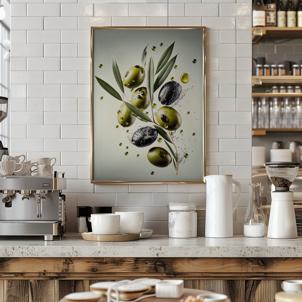 Fresh Olives Poster