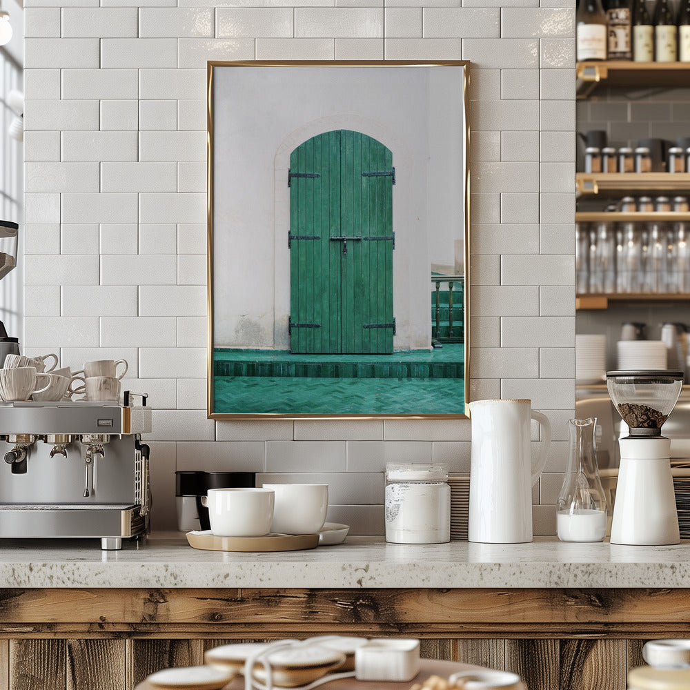 Marrakesh Green Door Poster