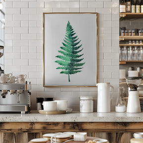 Watercolor fern Poster