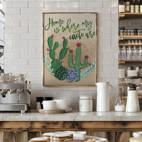 Home is where my cacti are Poster