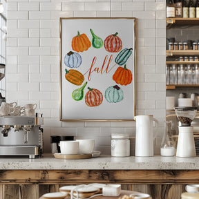 Fall pumkins Poster