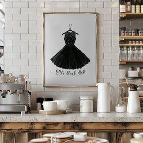 Little black dress in hanger Poster