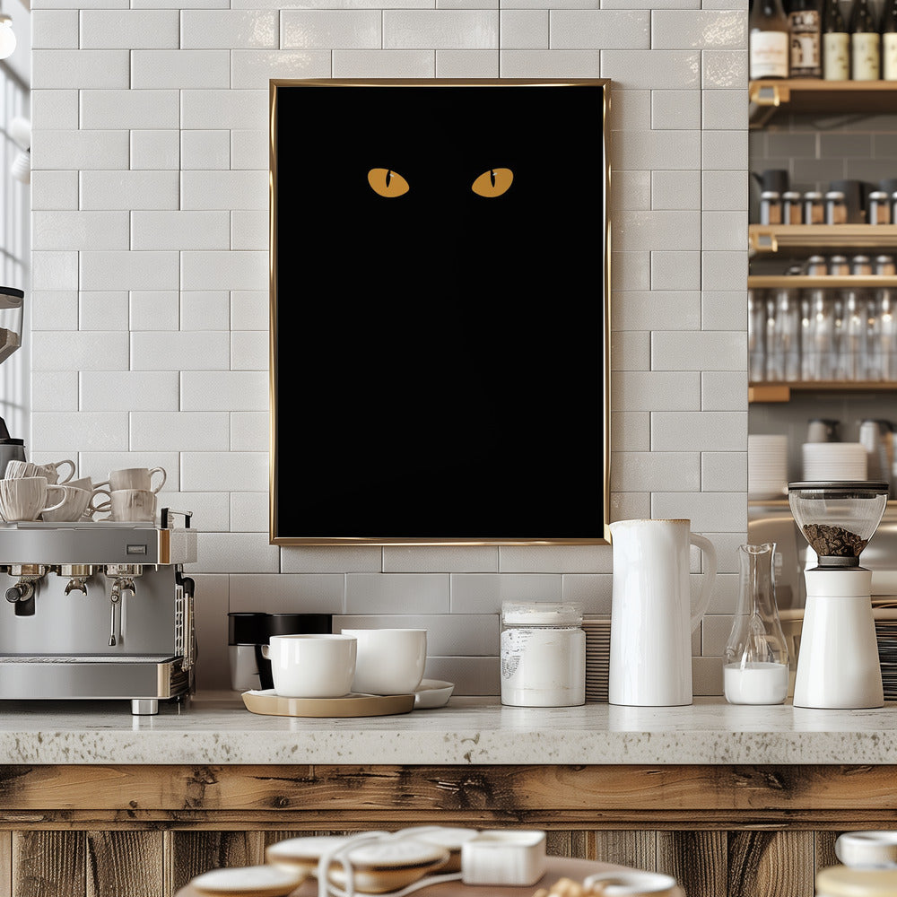 Halloween cat eyes Poster