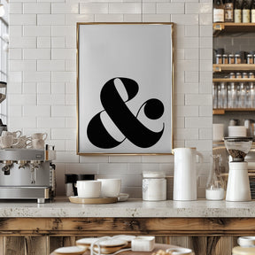 Scandi ampersand Poster