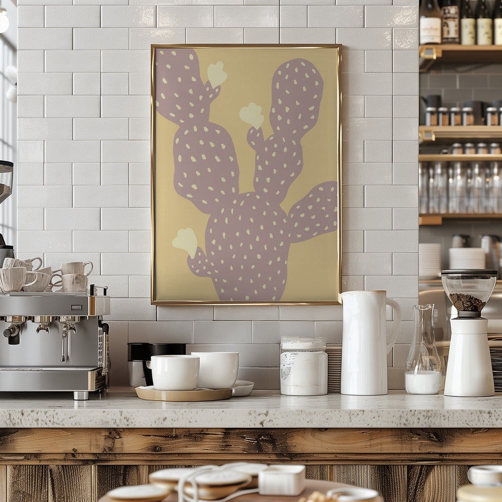 Cactus Yellow Poster