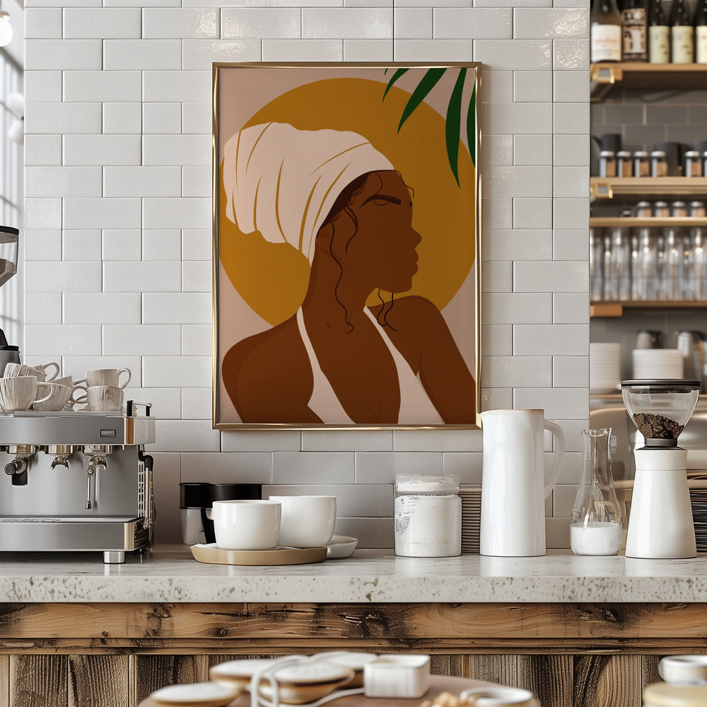 Headwrap Girl Poster