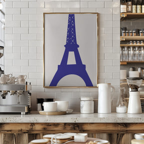 Eiffel Bleu Poster