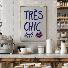 Tres Chic Blue Poster