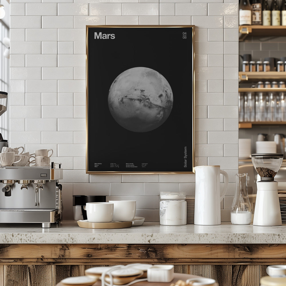 Solar System Mars Poster