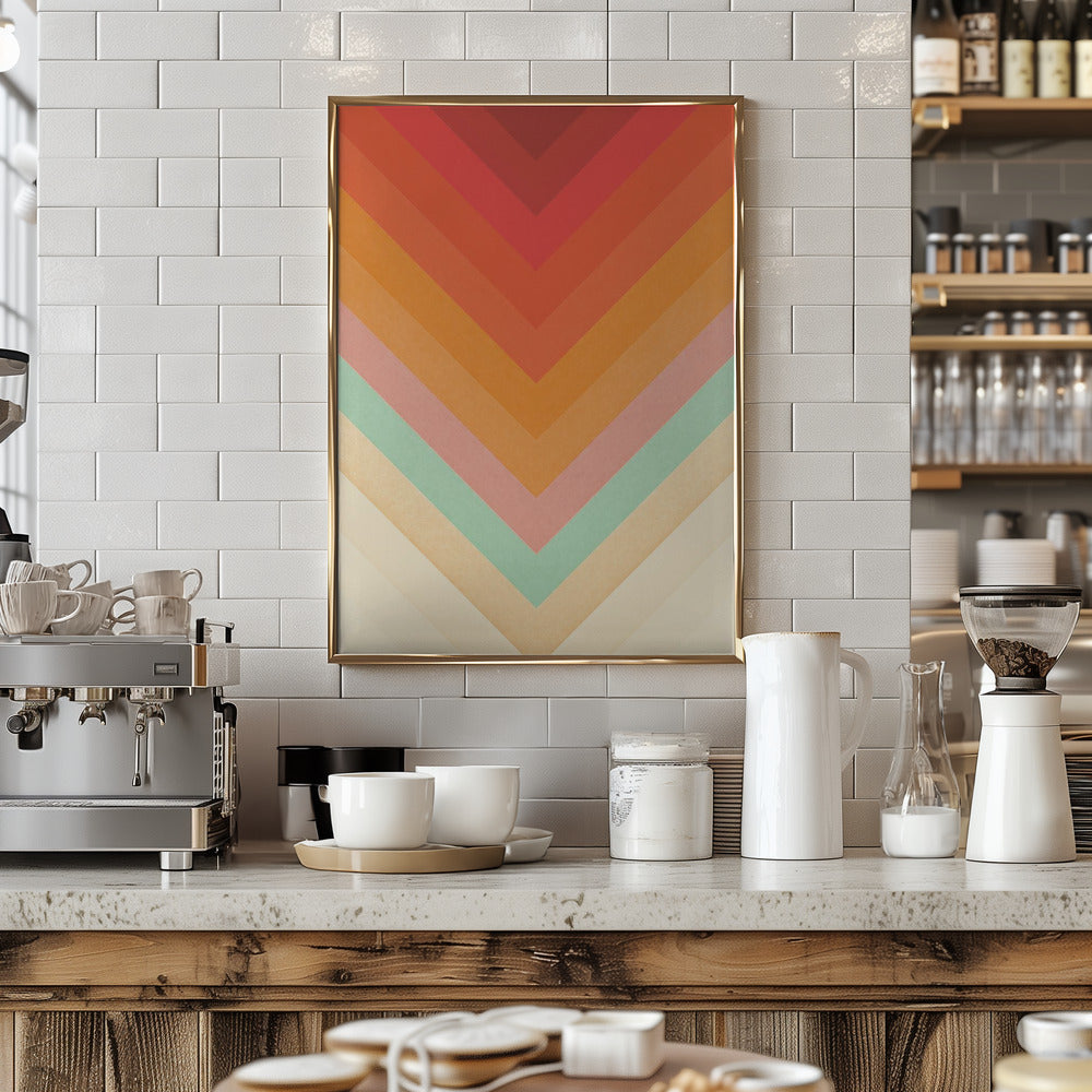 Rainbow Chevrons Poster