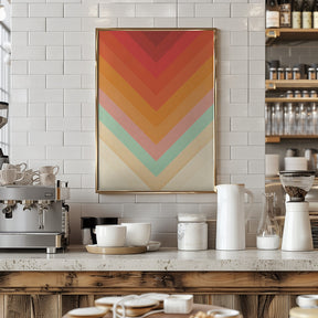 Rainbow Chevrons Poster