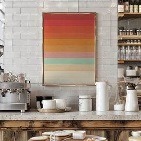 Rainbow Chevrons Poster