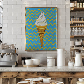 Ice Cream Blue Poster