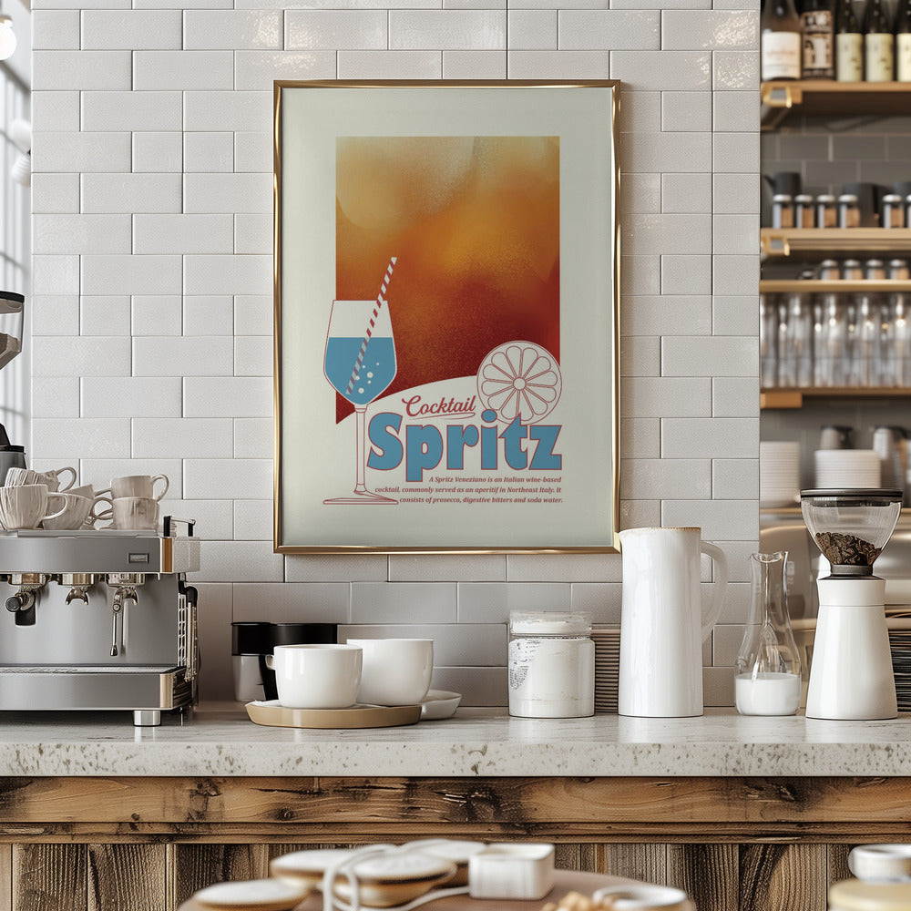 Aperol Spritz print Poster