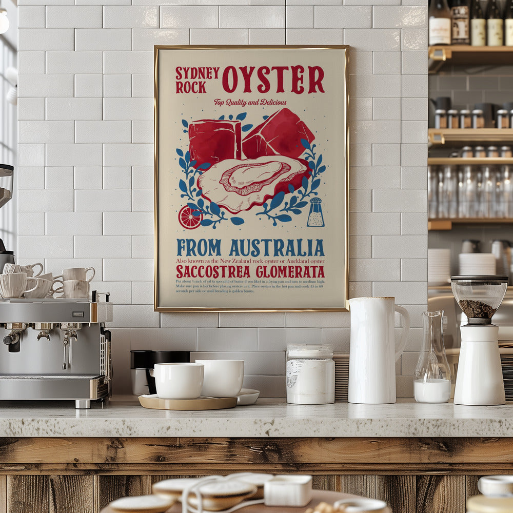 Oyster kitchen decor Poster