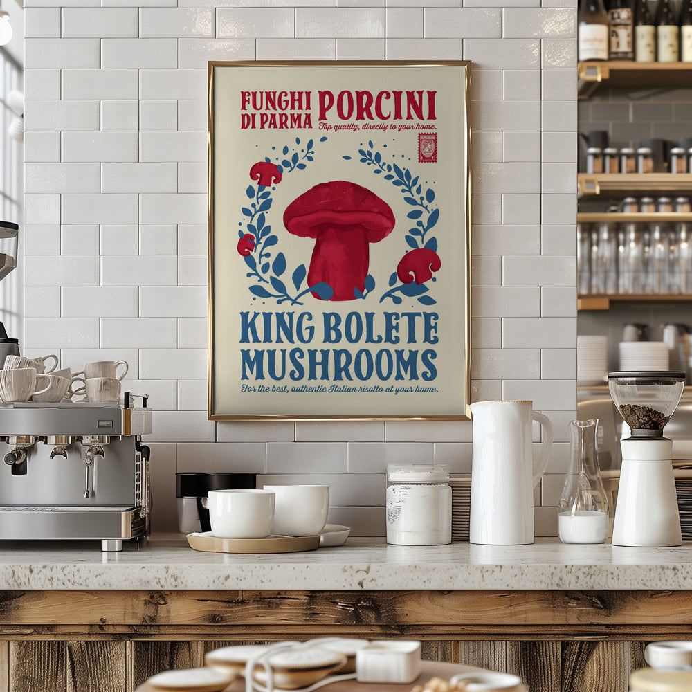 Porcini kitchen print Poster