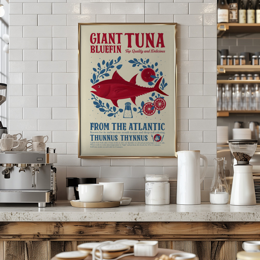 Tuna kitchen print Poster