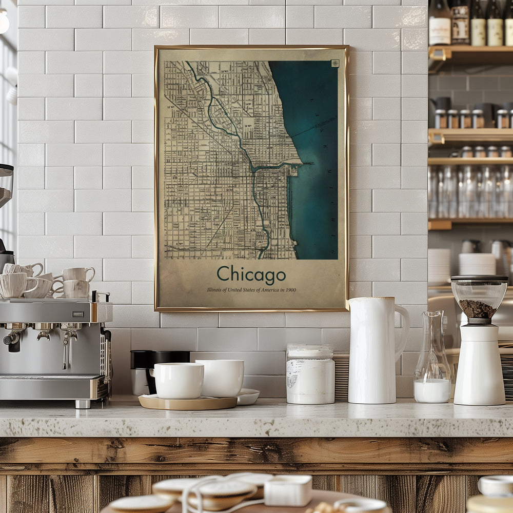 Chicago map Poster