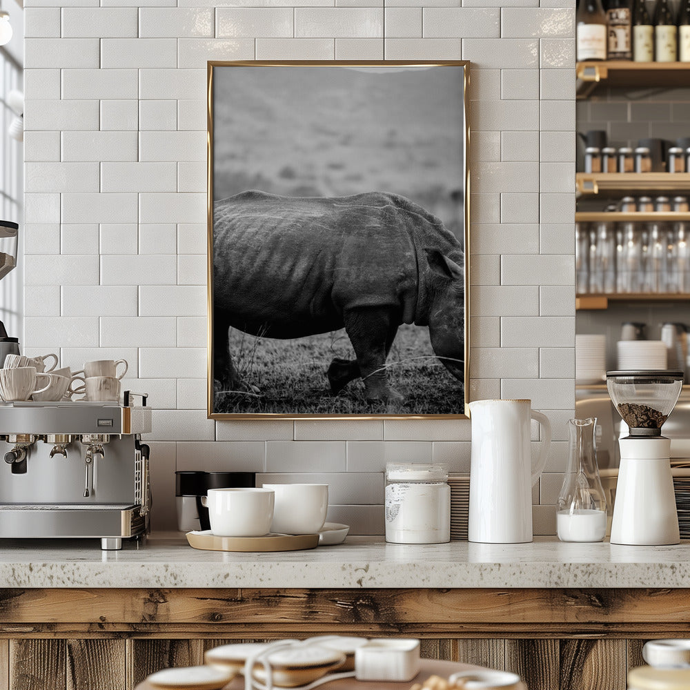 Black Rhino Poster