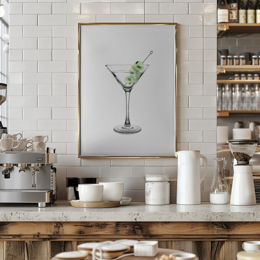 UFO Martini Poster