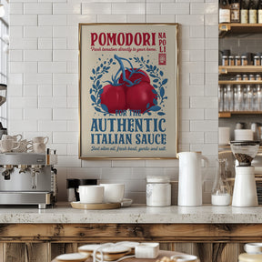 Pomodori Kitchen print Poster