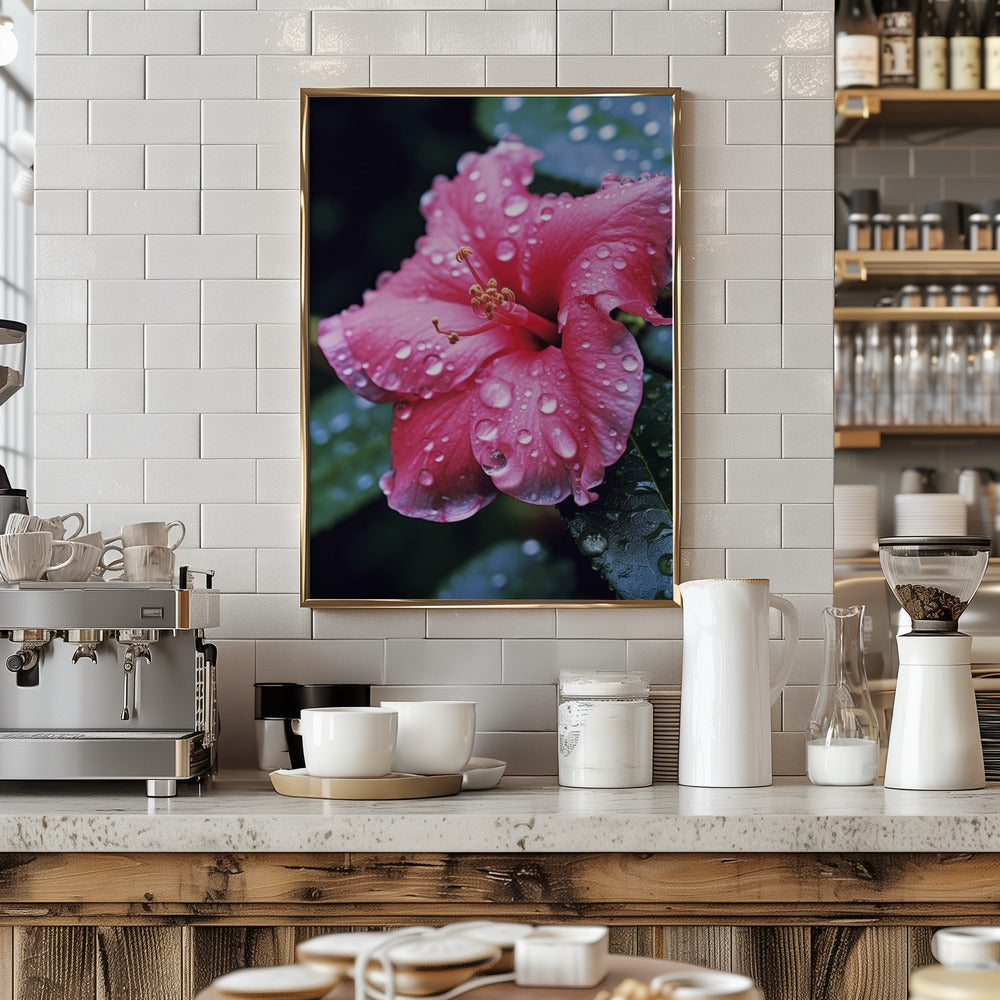 Pink Hibiscus Poster
