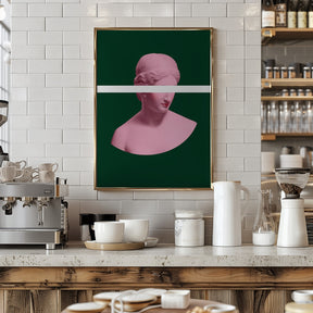 Pink and Green Artemis Poster