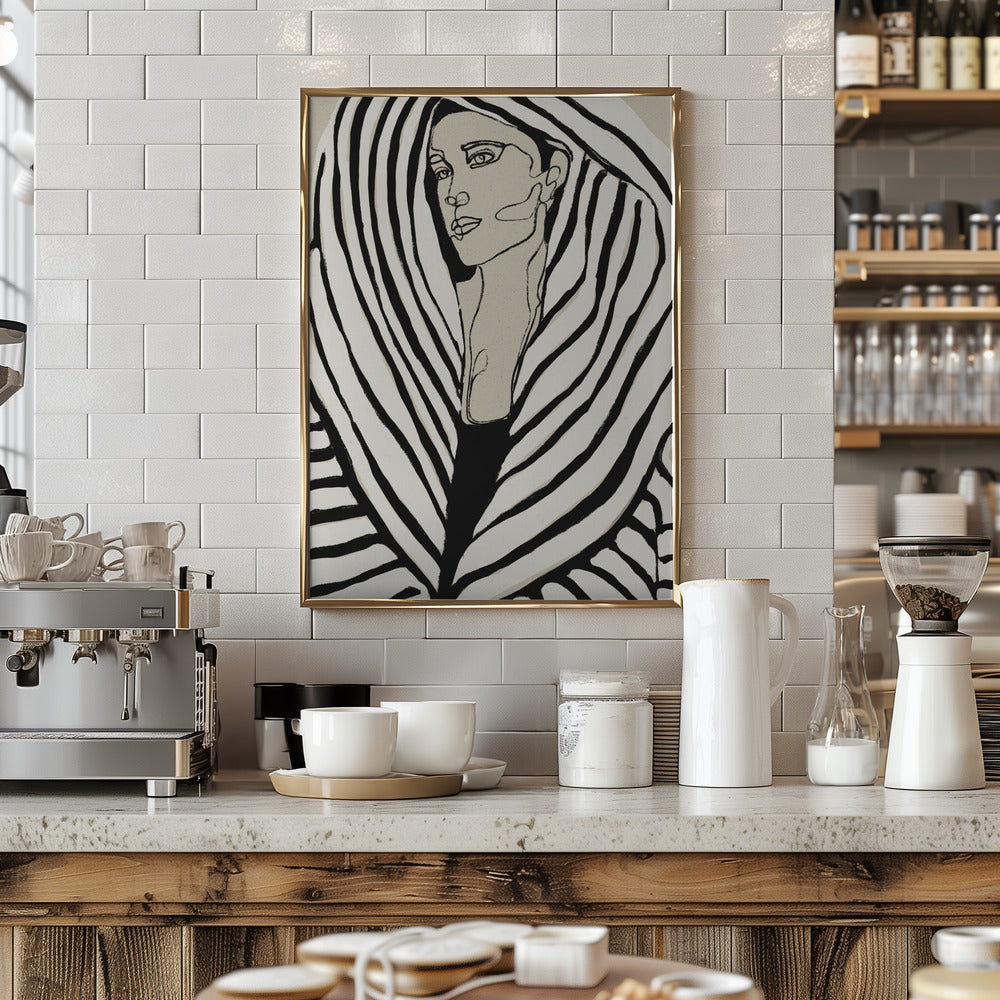 Striped Coat Poster