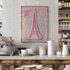 Eiffel tower iced gingerbread cookie Poster