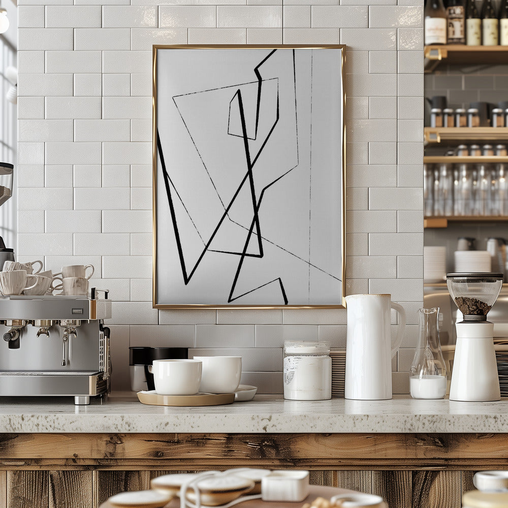 Angular Lines No 4 Poster