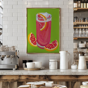 Grapefruit Paloma Pistachio Poster