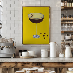 Espresso Martini Buttercup Yellow Poster