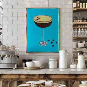 Espresso Martini Sky Blue Poster