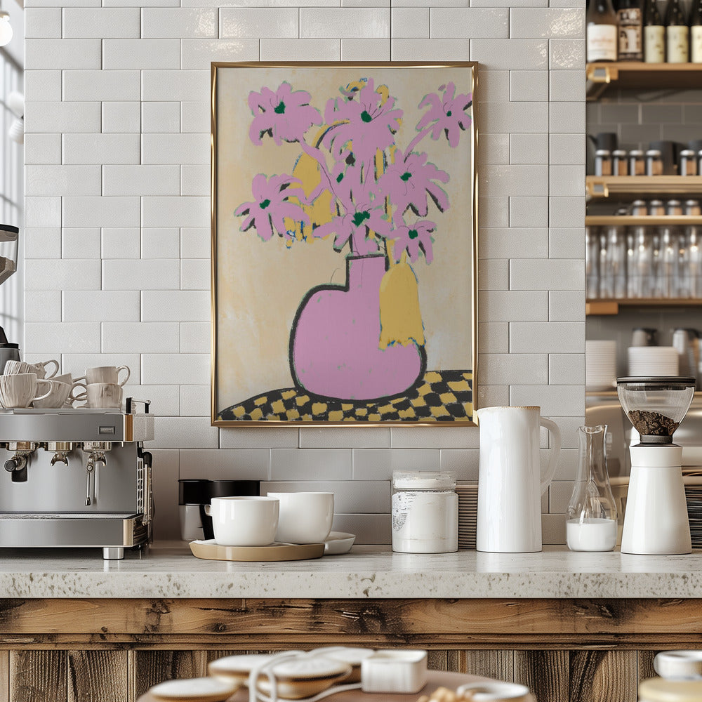 Pink Vase Poster