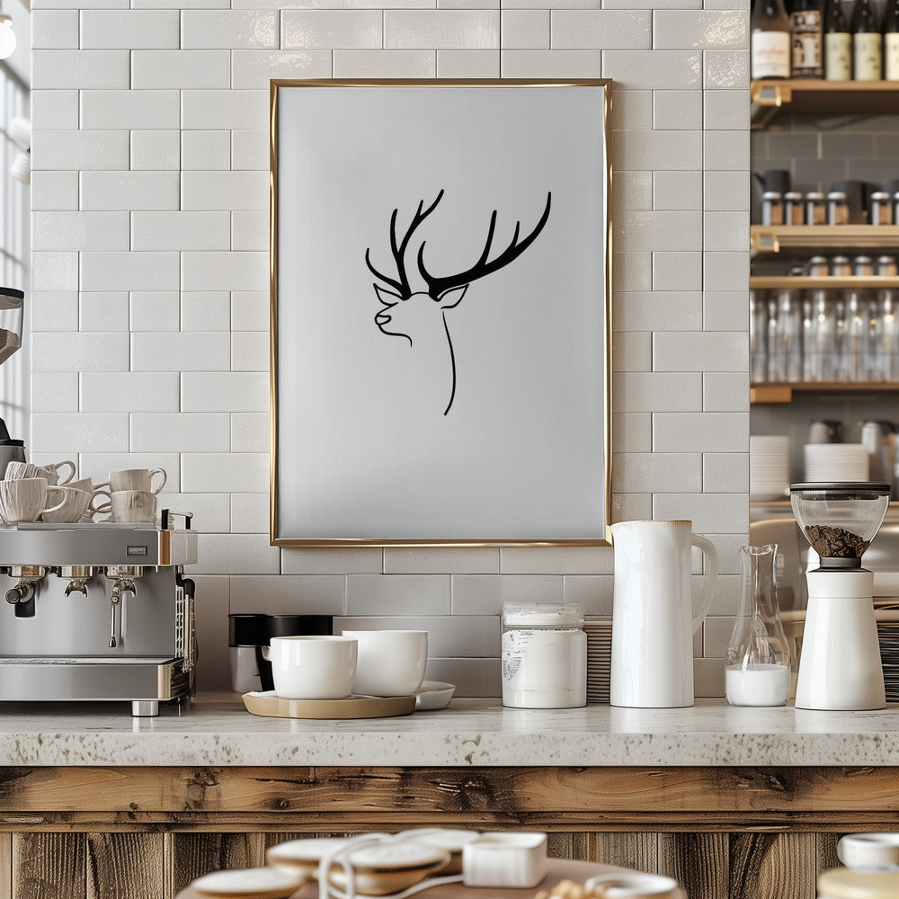 The deer Poster