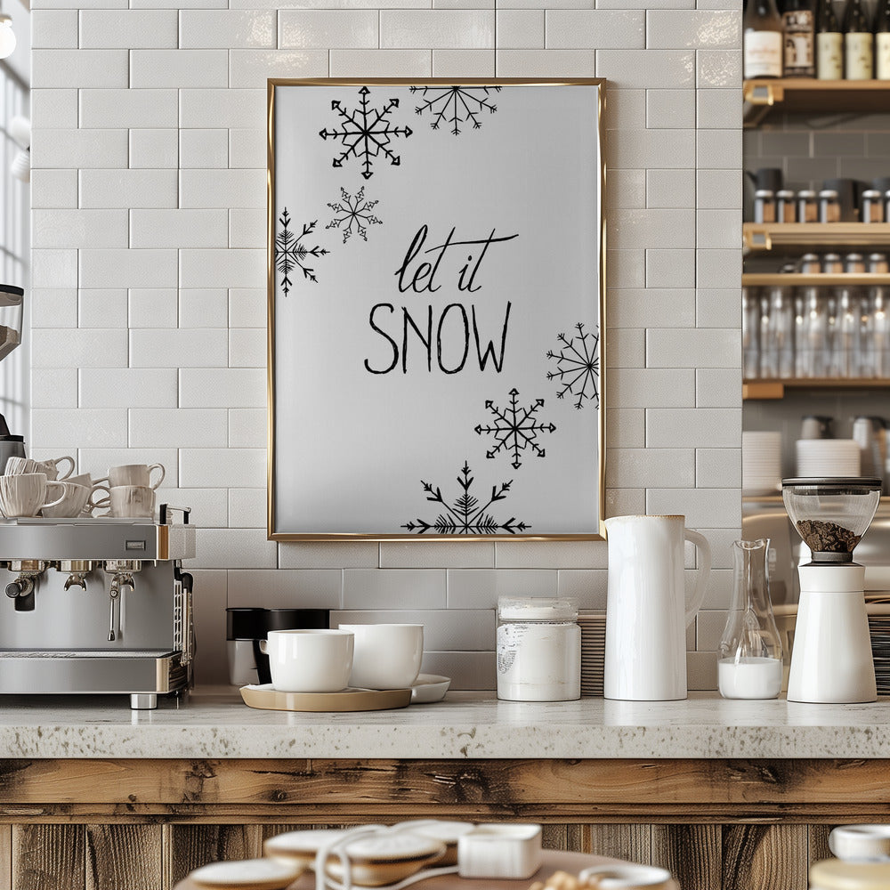 Inky let it snow Poster