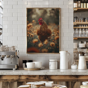 Chicken Portrait Poster