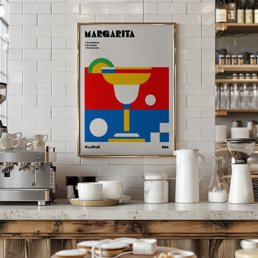 Margarita Bauhaus Cocktail Poster