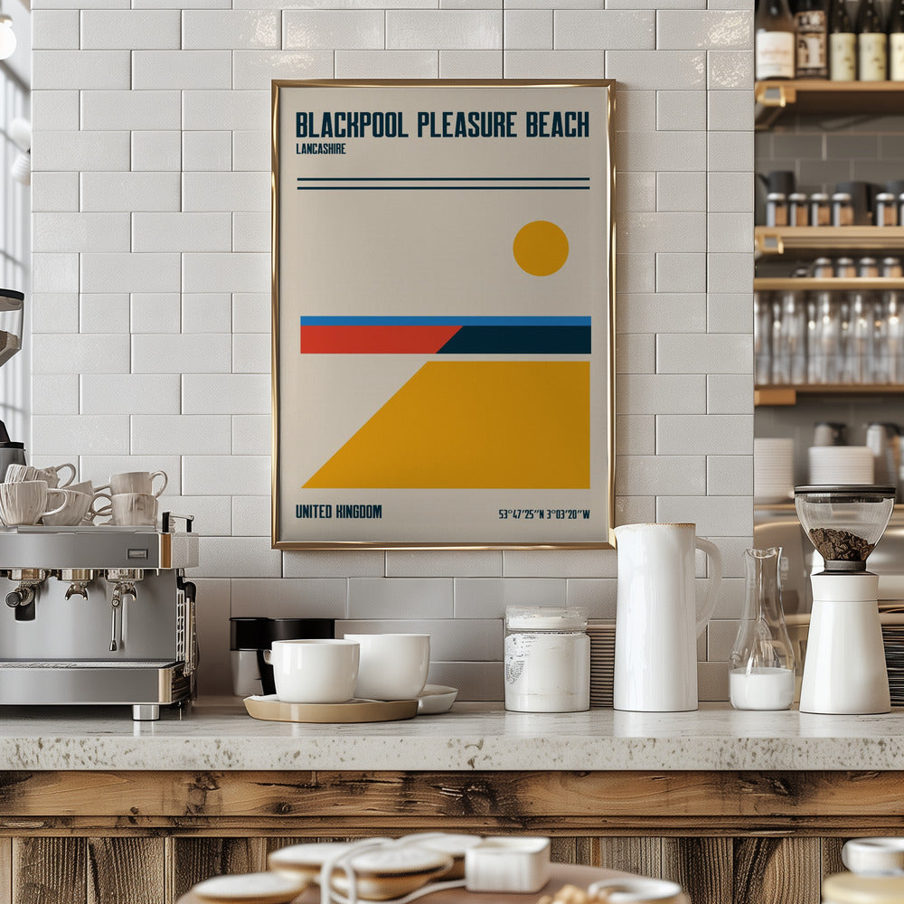 Blackpool Pleasure Beach Travel Poster Poster