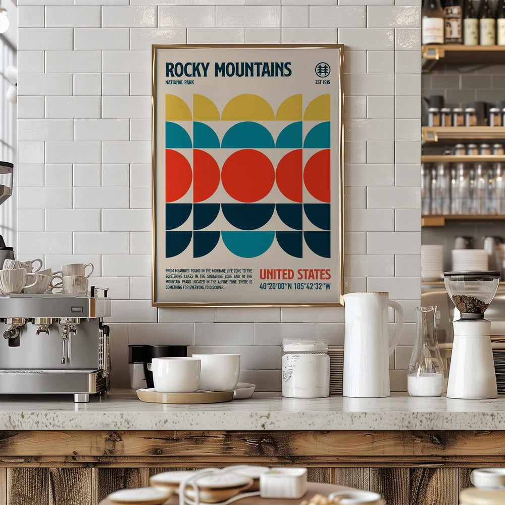 Rocky Mountains National Park Travel Poster Poster