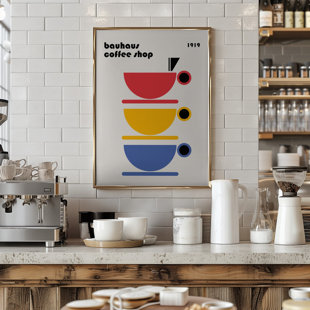 Bauhaus Coffee Minimalist Poster