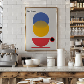 Bauhaus Coffee Abstract Poster