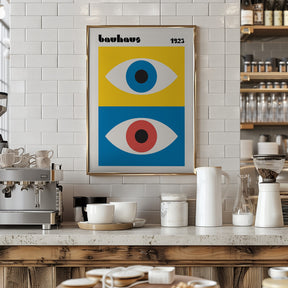 Bauhaus Eyes Abstract Poster