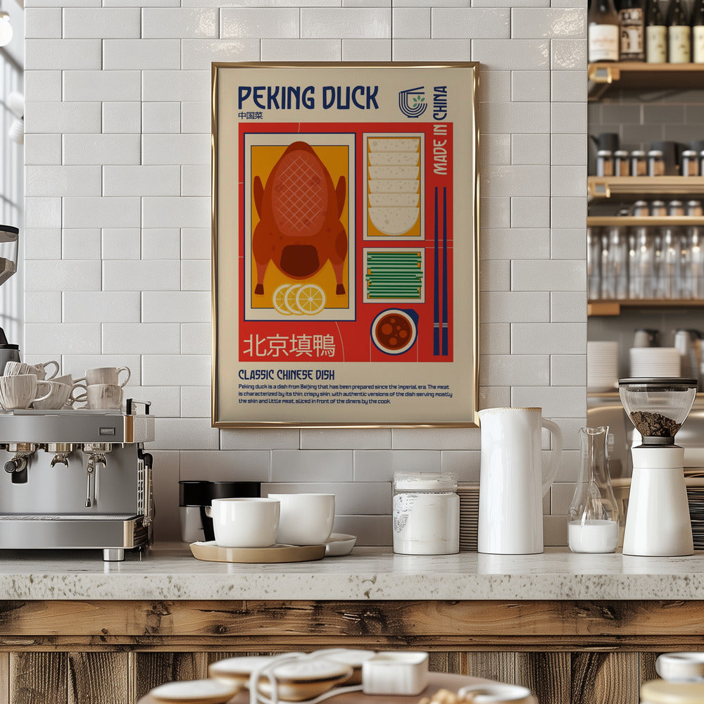 Peking Duck Japanese Food Print Poster