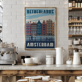 Amsterdam Travel Print Poster